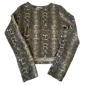 Zara snakeskin sweater